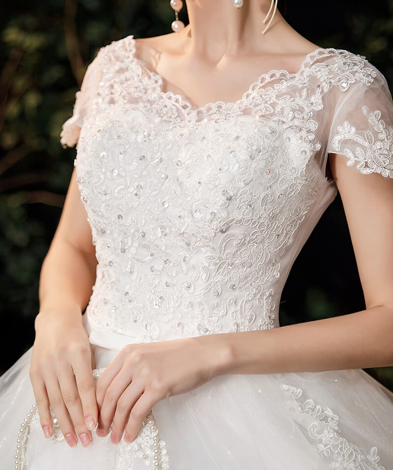 Robe de Mariée Strass et Paillette Princesse