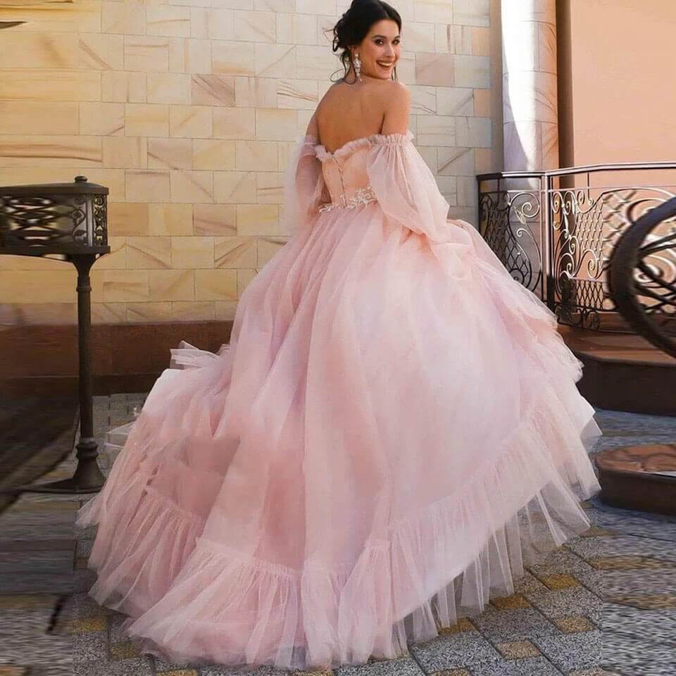 Robe de Mariée Rose Princesse