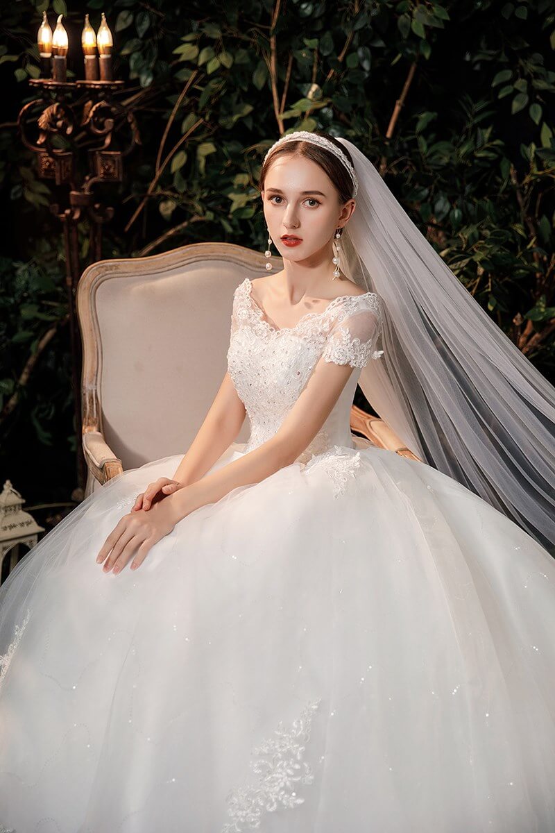 Robe de Mariée Strass et Paillette Princesse