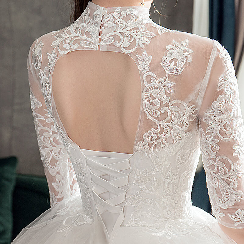 Robe de Mariée Princesse avec Manche