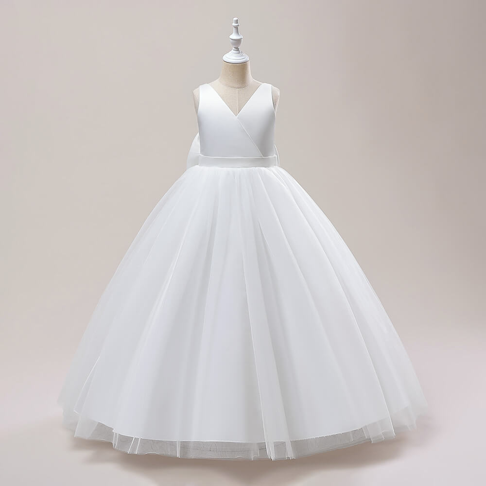 Robe Blanche Princesse Fille