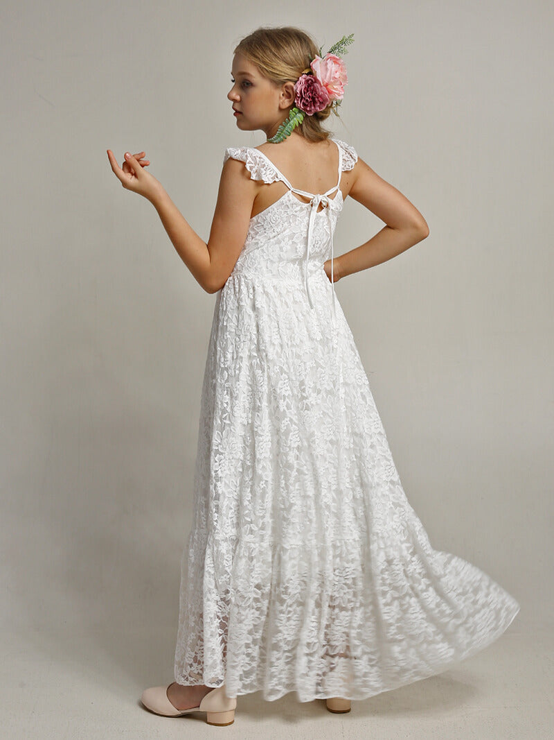 Robe princesse fille dentelle
