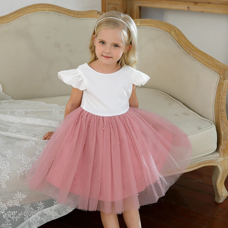 Robe Princesse Rose Petite Fille