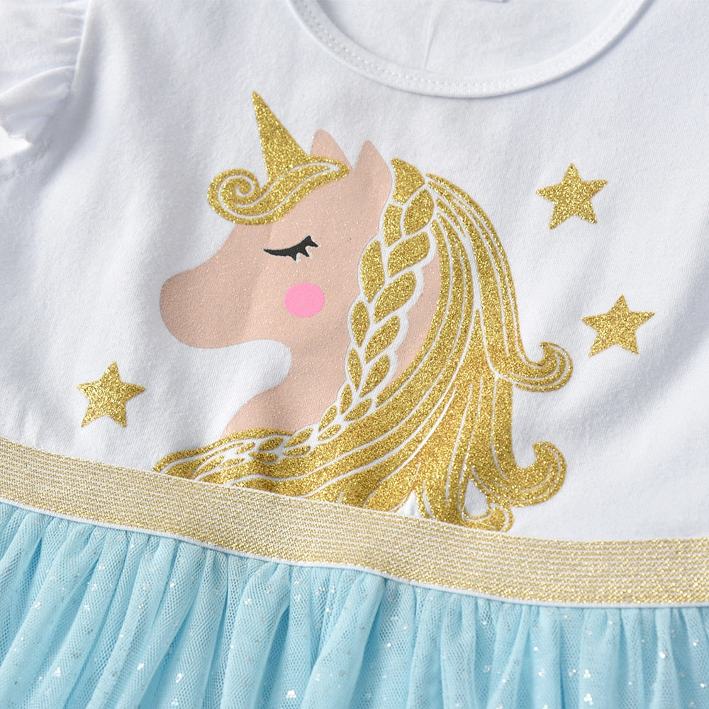 Ma Robe Princesse - Robe Princesse Fille Licorne été