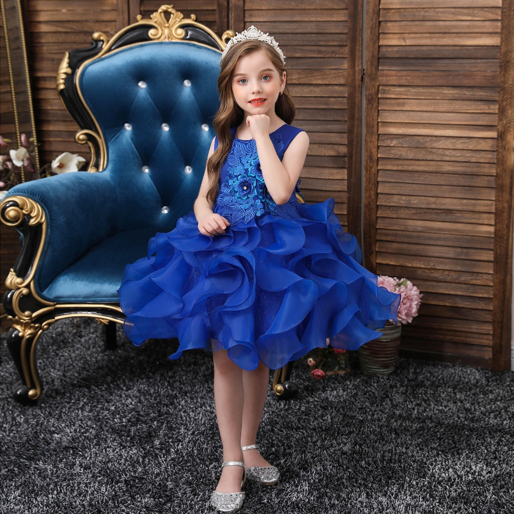 Ma Robe Princesse - robe fillette princesse tutu bleu