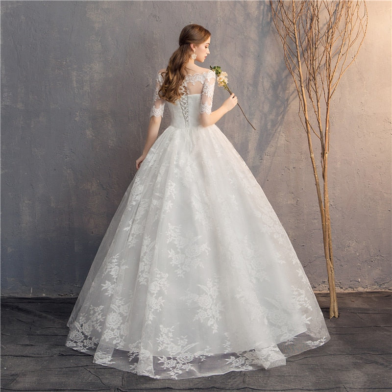 Ma Robe Princesse - Robe Princesse Mariage Simple dos à lacets