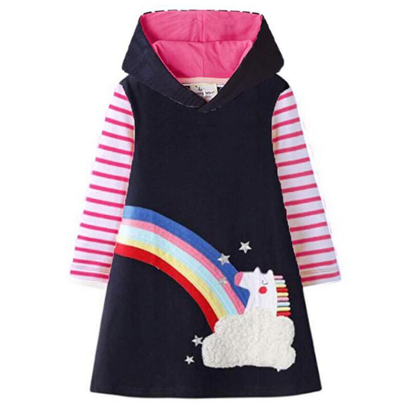 Ma Robe Princesse - Robe Princesse Fille Arc-en-Ciel automne
