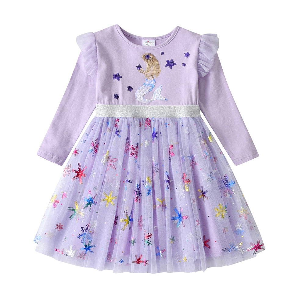 Ma Robe Princesse - Robe Princesse Fille Violette sirene