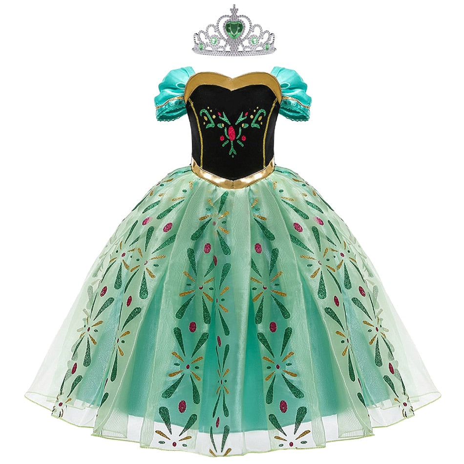 Déguisement Princesse Robe Anna Reine Des Neiges Disney Robe Anna