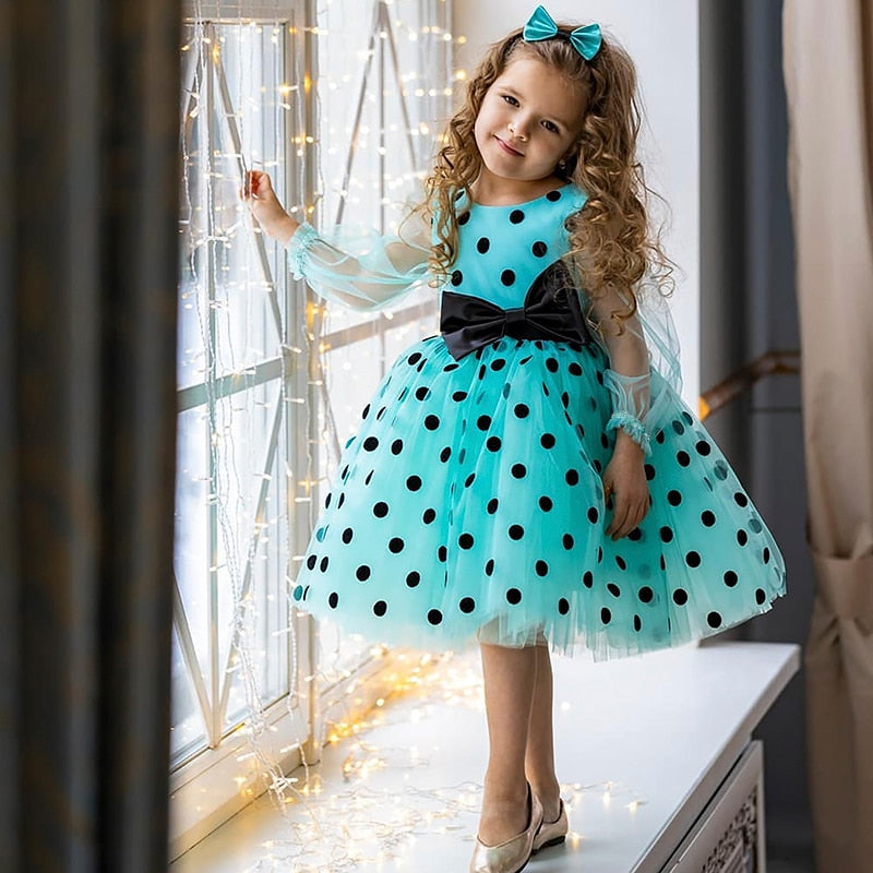 Robe Princesse Fille à Pois – Ma Robe Princesse