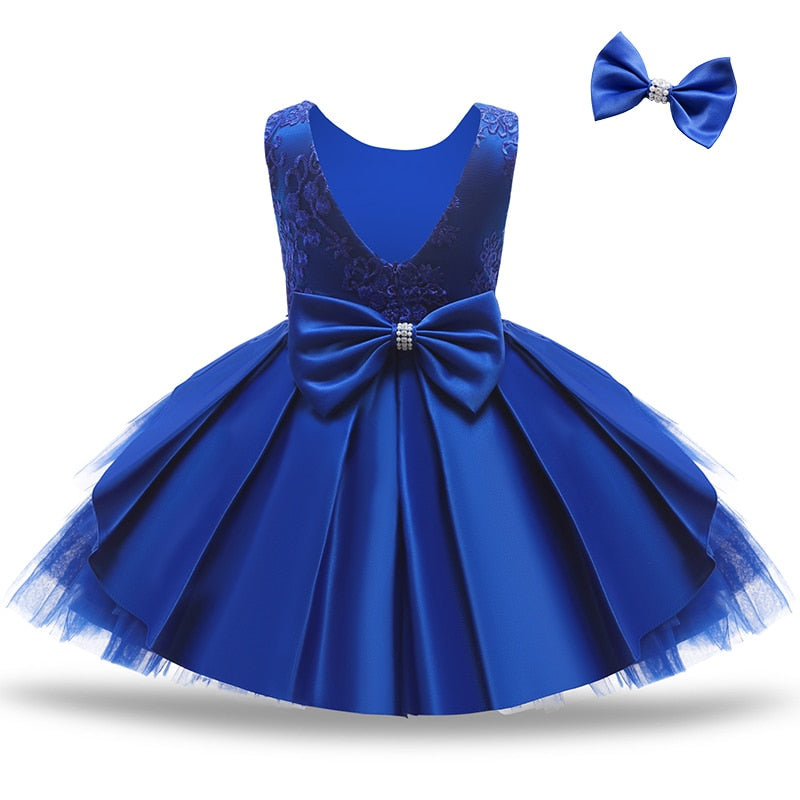 Robe de Bébé Princesse bleue