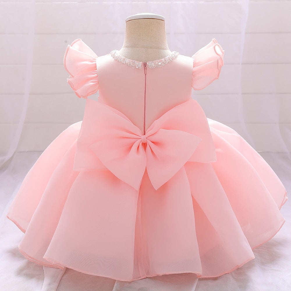 Ma robe Princesse - robe princesse baptême rose bebe