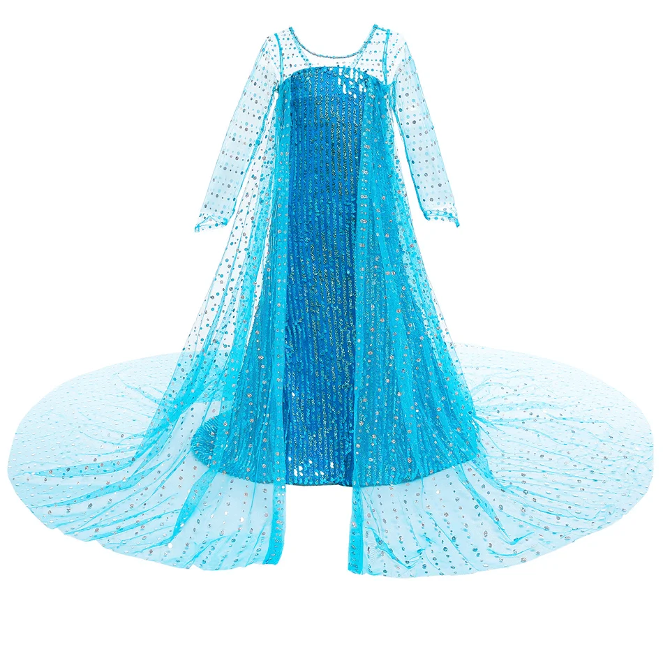 Robe Princesse Fille Reine des Neiges