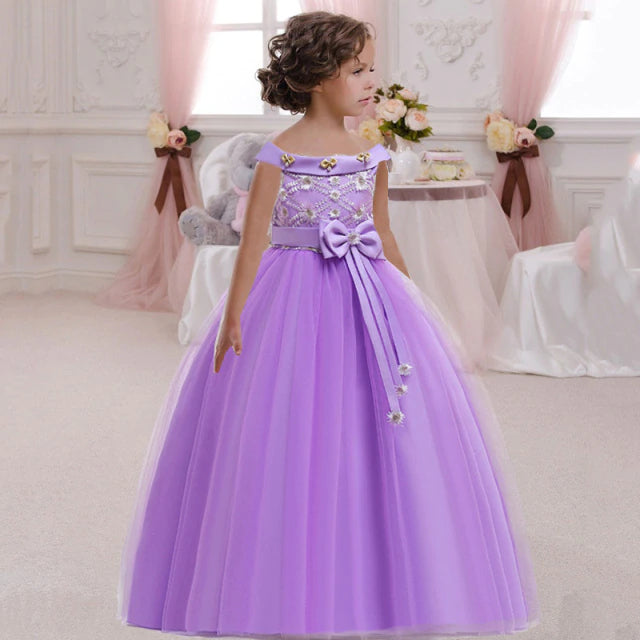 Robe de princesse mauve