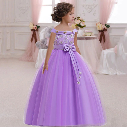 Robe de princesse mauve