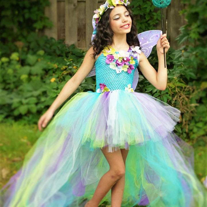 Robe princesse arc en ciel