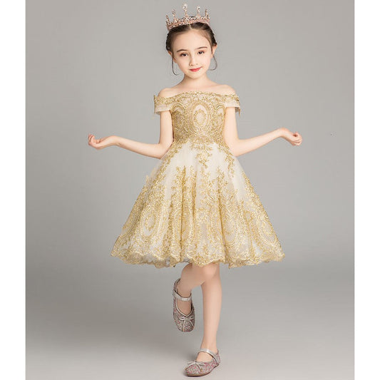 Robe princesse dorée