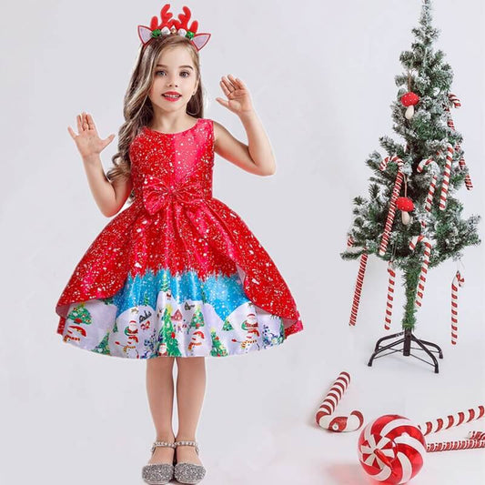 Robe princesse noel rouge
