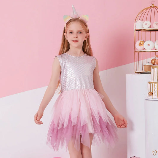 Robe Princesse Fillette Rose