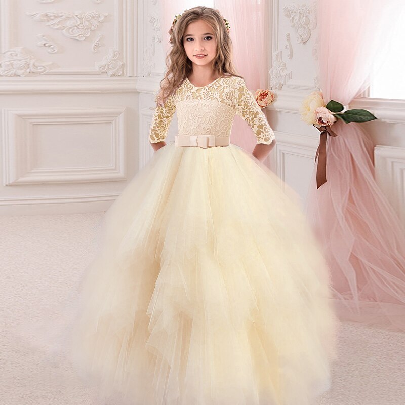 Robe princesse beige 