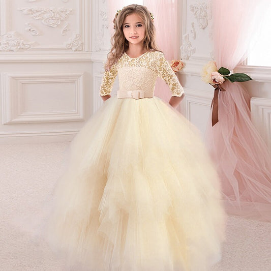 Robe princesse beige 