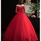 Robe de Mariée Princesse Rouge