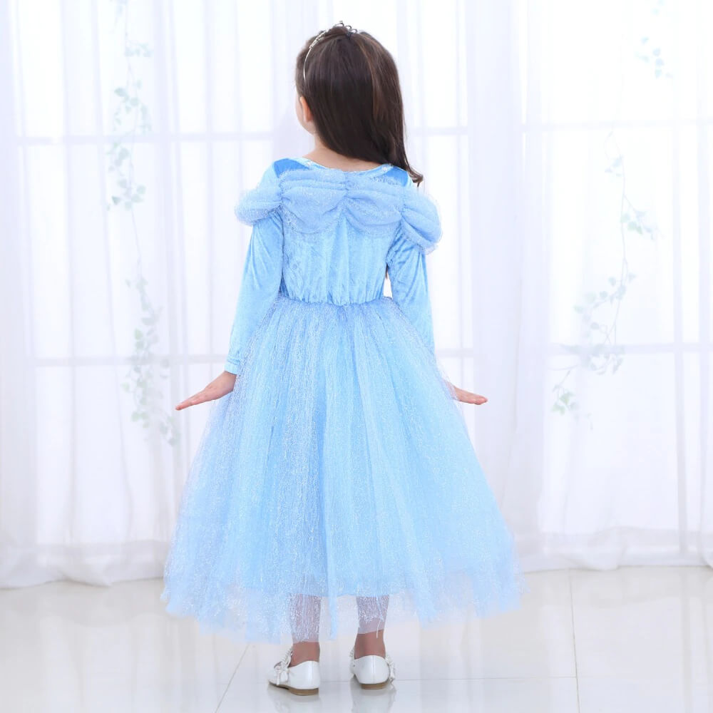 Robe Princesse Fille Manche Longue