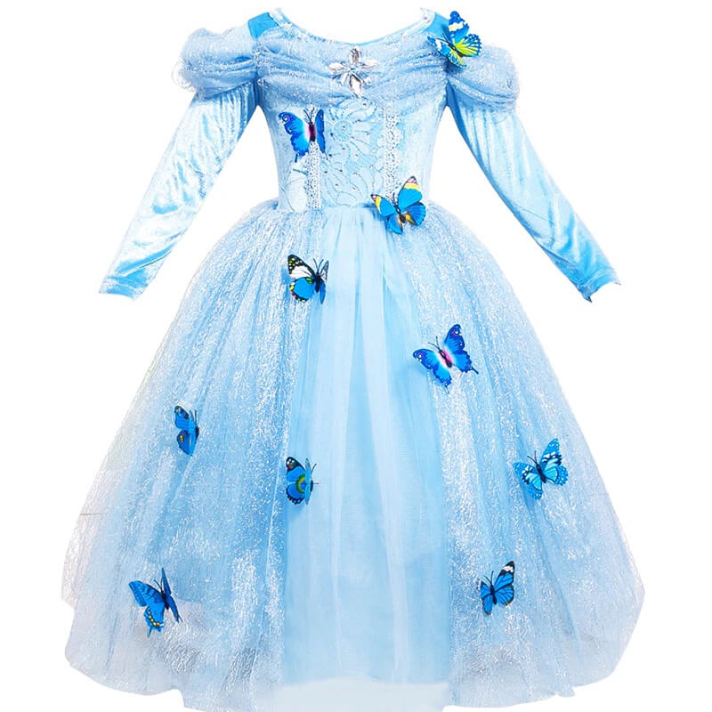Robe Princesse Fille Manche Longue