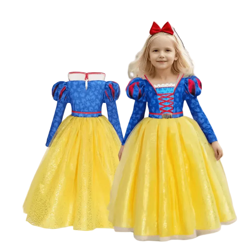 Robe blanche neige fille