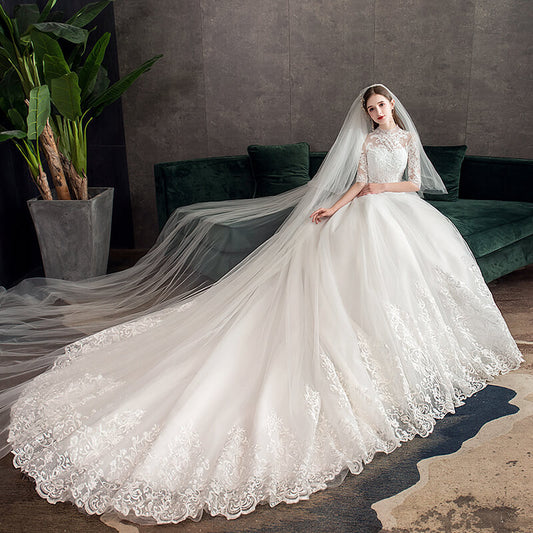 Robe de mariee princesse avec manche