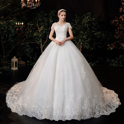 Robe de mariee strass et paillette princesse