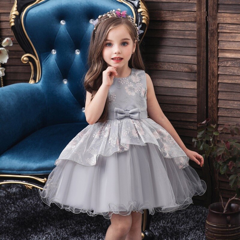 Robe Princesse Grise