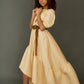 Robe princesse fille jaune