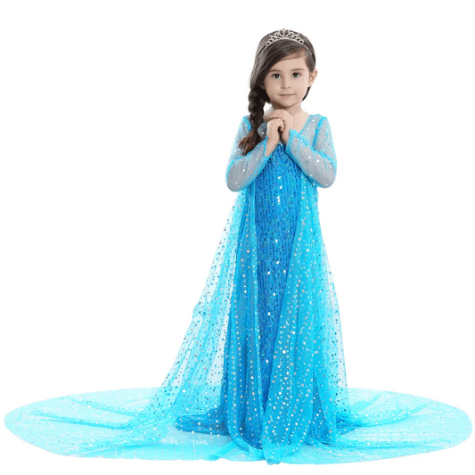 Robe princesse fille reine des neiges