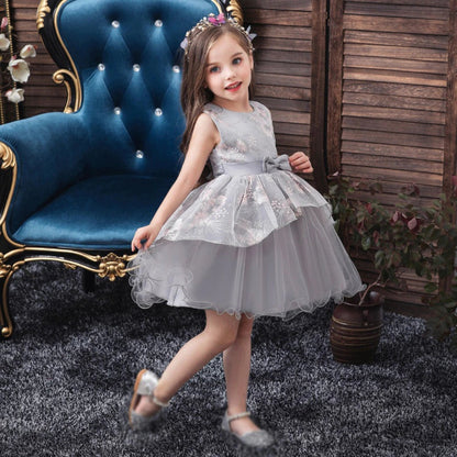 Robe princesse grise