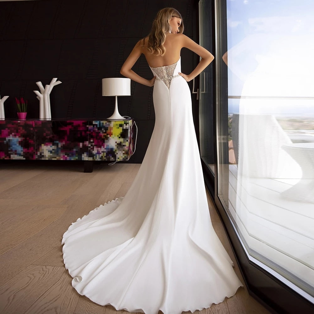 Ma Robe Princesse - Robe de Mariée Sirène blanche