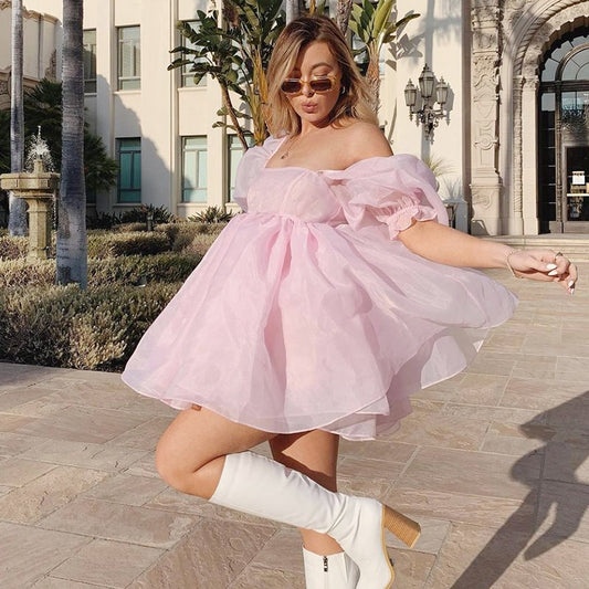 Ma robe Princesse - robe princesse courte rose 