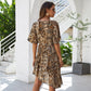 Ma Robe Princesse - Robe Princesse imprimé léopard asymétrique