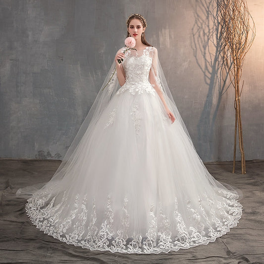 Ma Robe Princesse - Robe de Princesse Mariage Longue Traine 