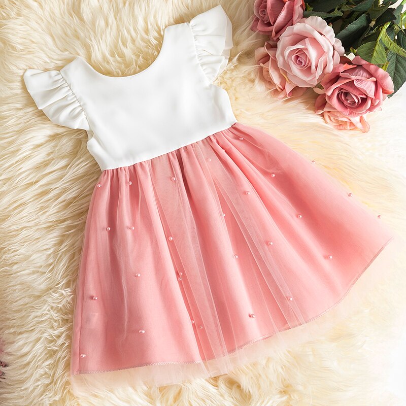 Robe Bébé Fille Princesse à perles 