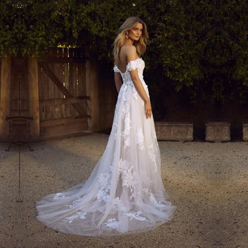 Ma-Robe-Princesse- Robe Princesse Mariage Dentelle dos nu