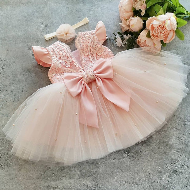 Rose Magasin Robe Bapteme Bébé Bapteme Robe Princesse Bebe Robe