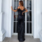Ma Robe Princesse - robe princesse sirène noire en sequins