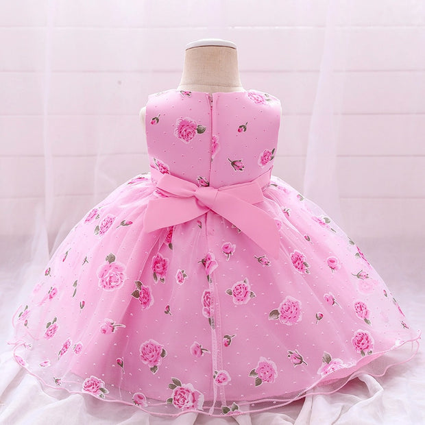 FYMNSI Robe de princesse pour bébé fille - Robe d'anniversaire - Robe à  bretelles - Robe d'été en tulle pour 6 mois - 3 ans