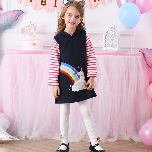 Ma Robe Princesse - Robe Princesse Fille Arc-en-Ciel