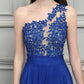 Robe Bal de Promo bleue