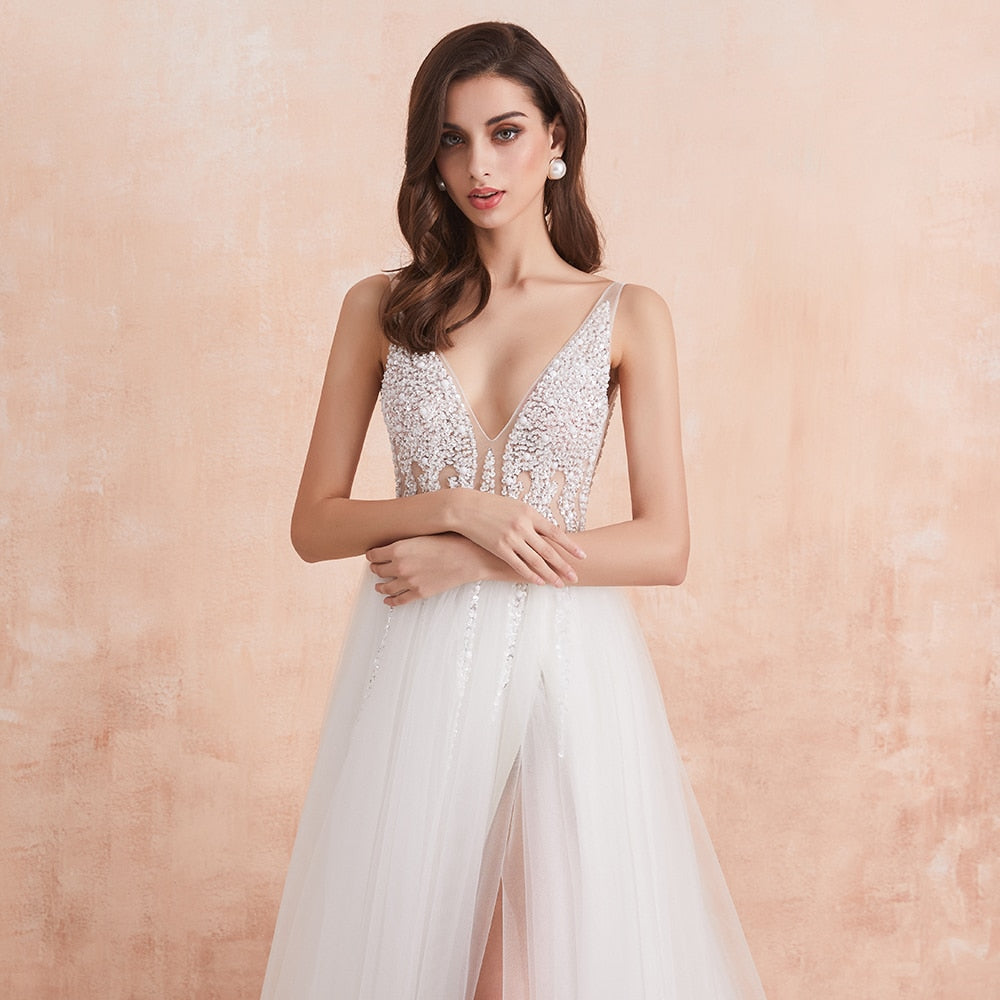 Robe de Mariée Blanc