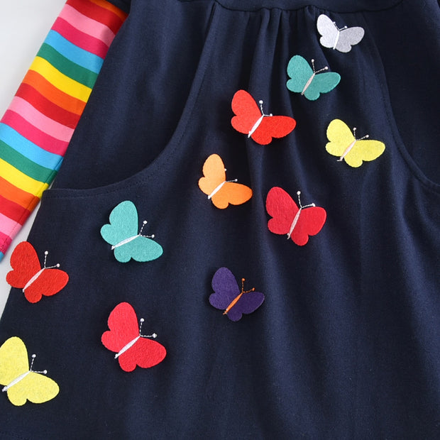 Ma Robe Princesse - Robe Princesse Filles Papillons Multicolores