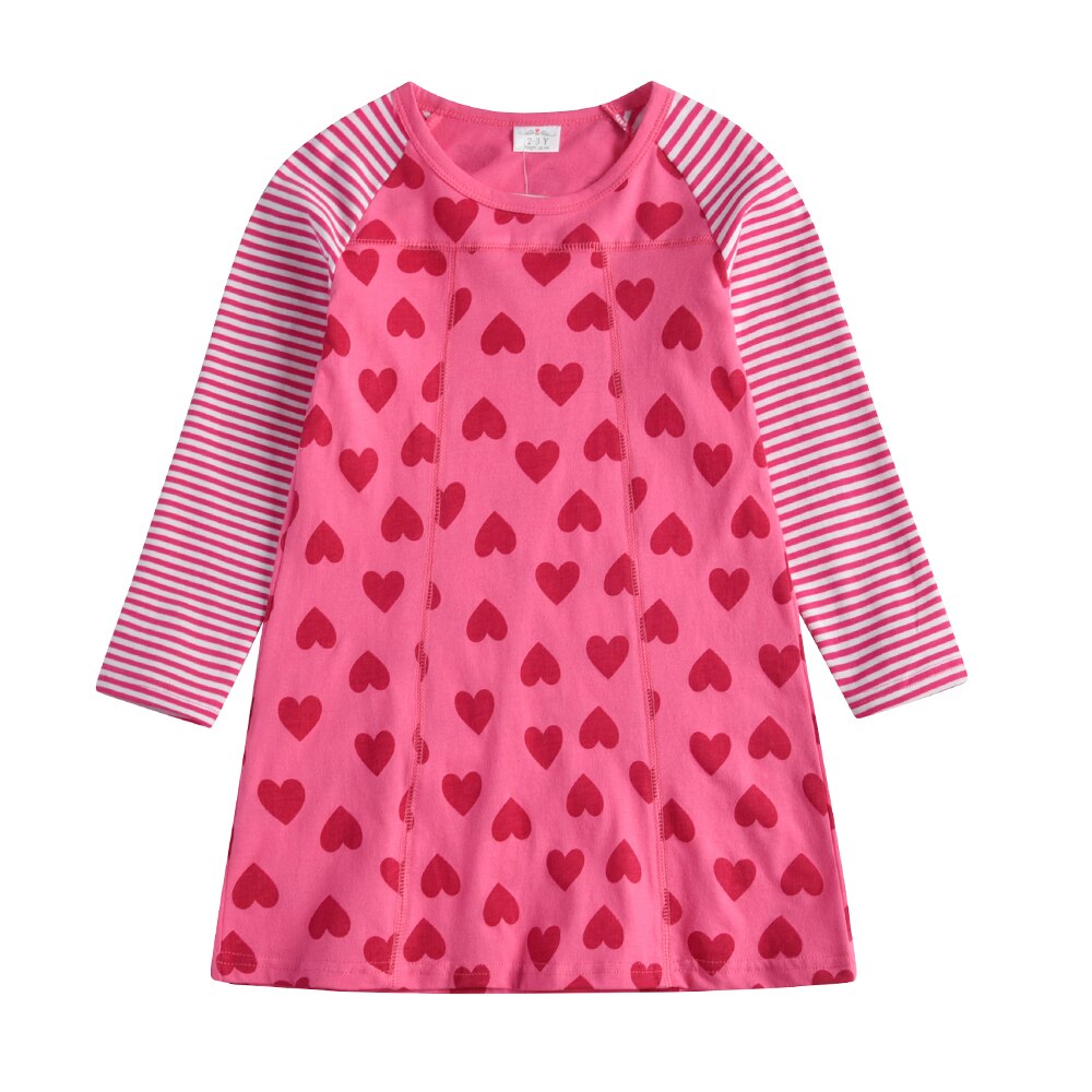 Ma Robe Princesse - Robe Princesse Fille Cœurs Roses en coton