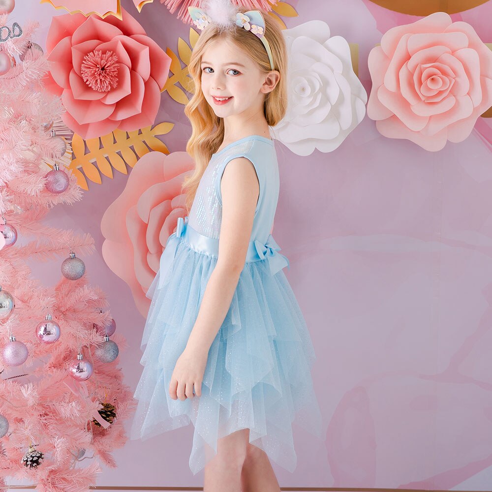 Ma Robe Princesse - Robe Princesse Fille Bleue Ciel
